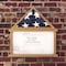 Flash Furniture Quincy Flag and Certificate Display Case, Solid Pine Wood Flag Shadow Box, Weathered Wood Finish HMHD-22M192Y-WEATH-GG - alternate 7